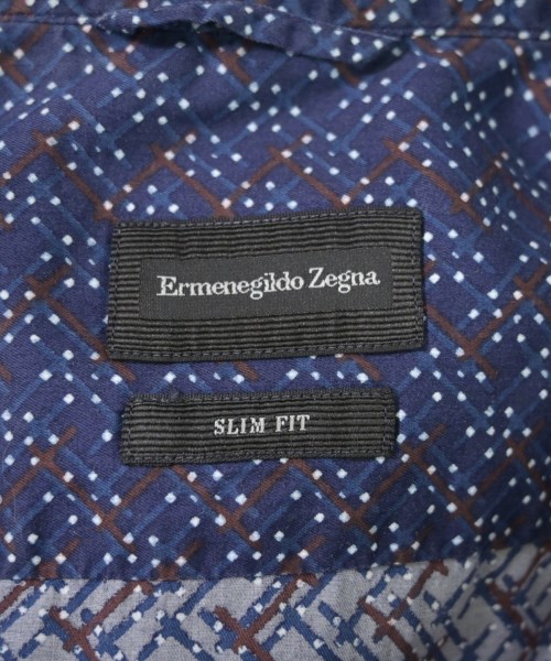 Ermenegildo Zegna（ゼニア）ドレスシャツ 紺 サイズ:M メンズ/2200667574038