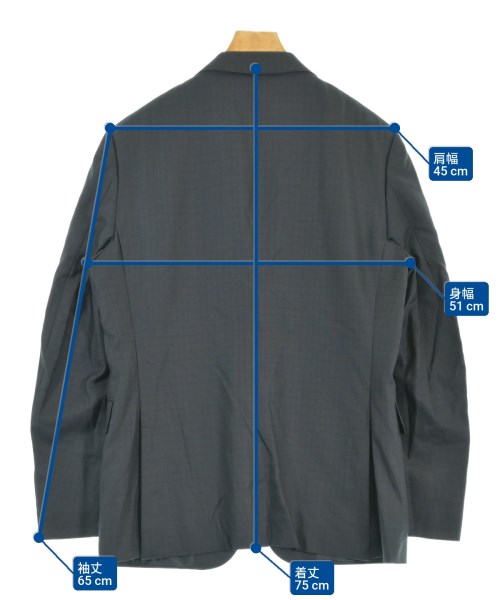 Ermenegildo Zegna（ゼニア）テーラードジャケット 黒 サイズ:50(XL位) メンズ/2200670066032