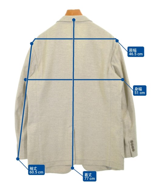 Ermenegildo Zegna（ゼニア）テーラードジャケット ベージュ サイズ:50(XL位) メンズ/2200730652021