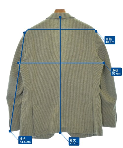 Ermenegildo Zegna（ゼニア）カジュアルジャケット カーキ サイズ:52(XXL位) メンズ/2200734887023