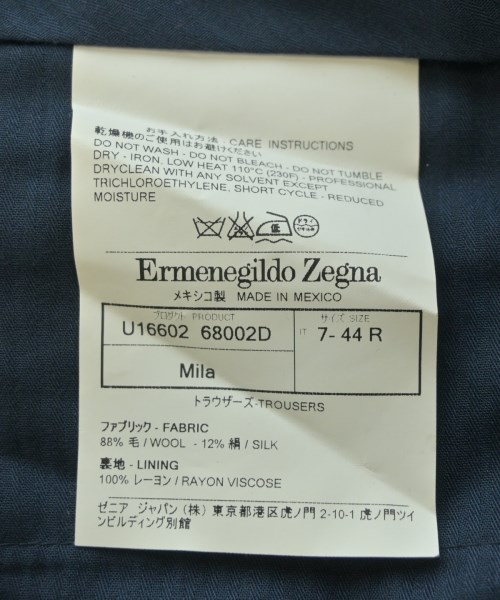 Ermenegildo Zegna（ゼニア）スラックス 紺 サイズ:44(S位) メンズ/2200721137049