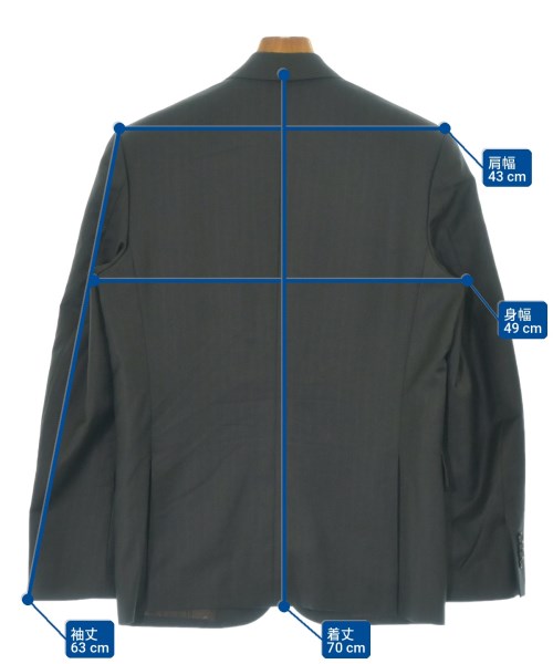Ermenegildo Zegna（ゼニア）テーラードジャケット 茶 サイズ:-(XS位) メンズ/2200721245034