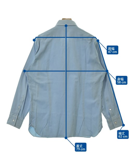 Ermenegildo Zegna（ゼニア）カジュアルシャツ 青 サイズ:44(XXL位) メンズ/2200722966075