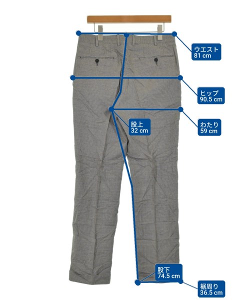 Ermenegildo Zegna（ゼニア）スラックス グレー サイズ:48(L位) メンズ/2200723709329