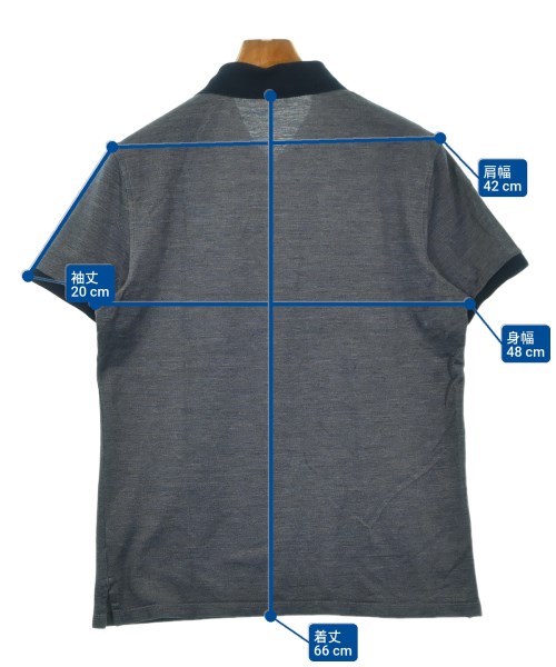 Ermenegildo Zegna（ゼニア）ポロシャツ 紺 サイズ:S メンズ/2200688456191