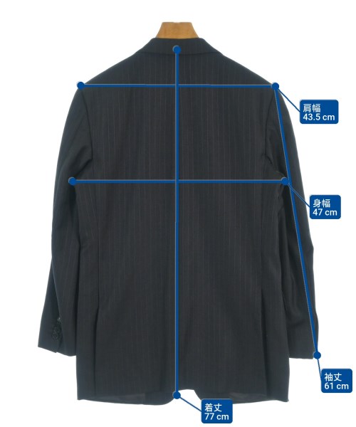 Ermenegildo Zegna（ゼニア）テーラードジャケット 黒 サイズ:44(S位) メンズ/2200691066028