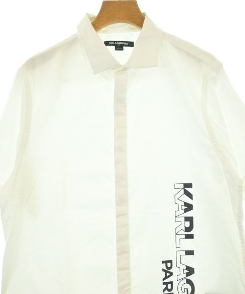 KARL LAGERFELD（カールラガーフェルド）カジュアルシャツ 白 サイズ:S メンズ/2200620859103