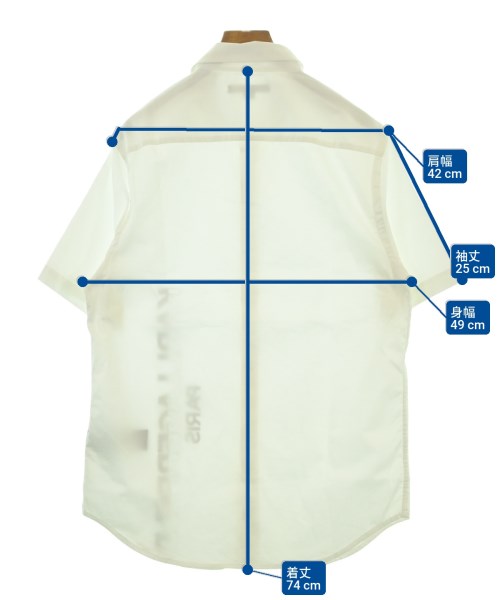 KARL LAGERFELD（カールラガーフェルド）カジュアルシャツ 白 サイズ:S メンズ/2200620859103