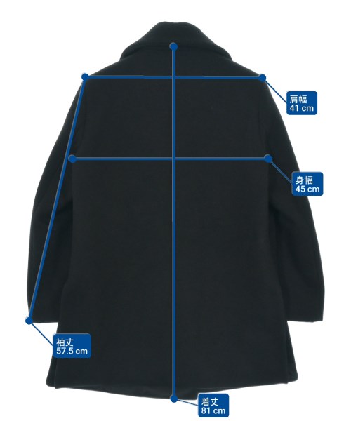 KARL LAGERFELD（カールラガーフェルド）ピーコート 黒 サイズ:42(M位) レディース/2200632782017