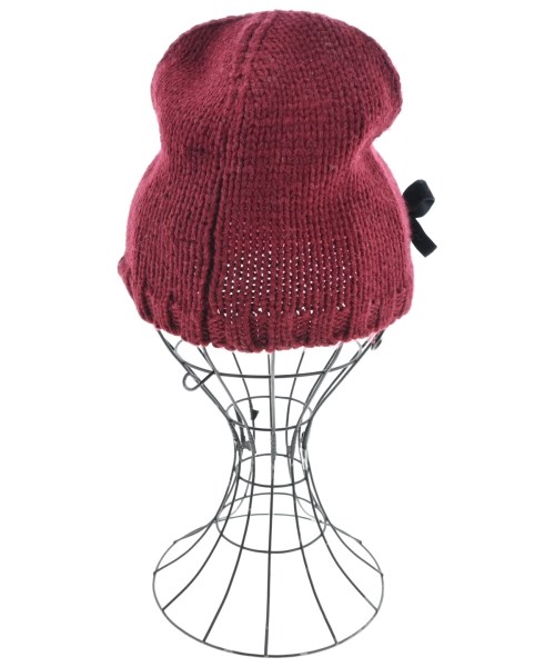 KARL LAGERFELD（カールラガーフェルド）ニットキャップ・ビーニー 赤 サイズ:- レディース/2200648425151