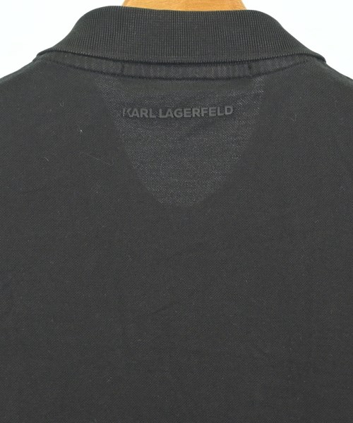KARL LAGERFELD（カールラガーフェルド）ポロシャツ 黒 サイズ:L メンズ/2200700368020