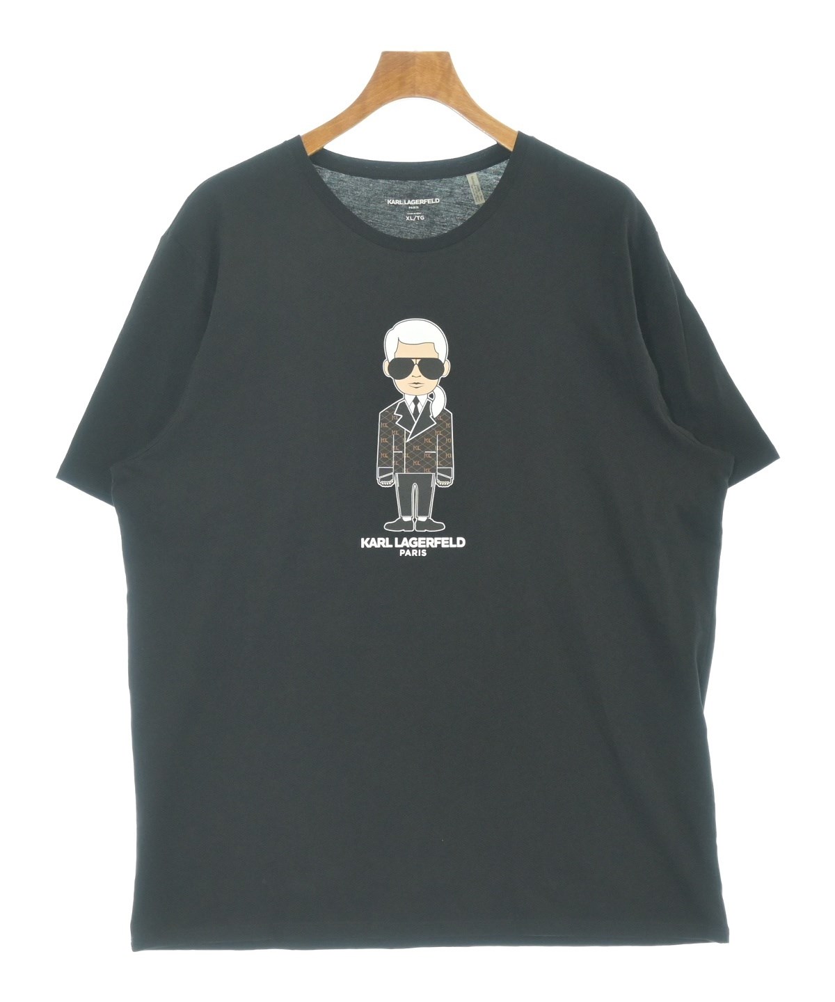 Karl Lagerfeld - Karl Lagerfeld カールラガーフェルドブランドロゴTシャツ日本未発売 KARL LAGERFELD（カールラガーフェルド）Tシャツ・カットソー 黒
