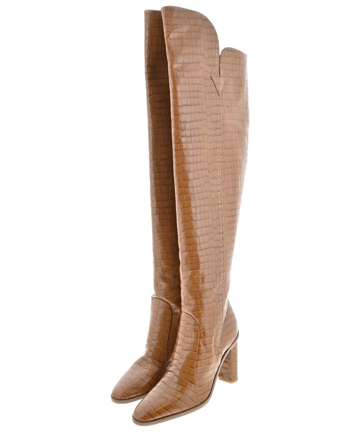 Max Mara（マックスマーラ）ブーツ 茶 サイズ:EU35(21.5cm位