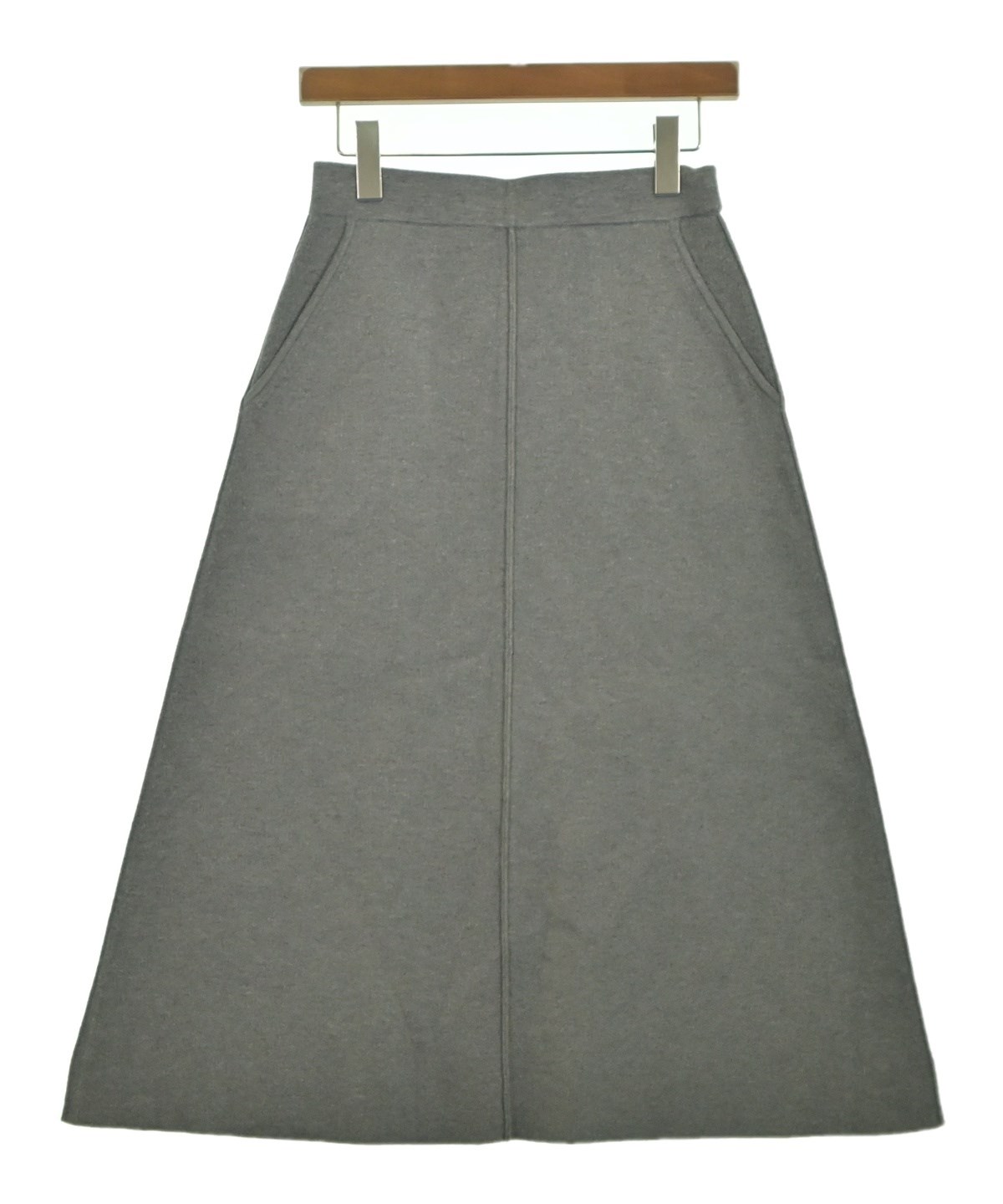 お値下げMax Mara グレー ニットスカート 台形スカート Max Mara