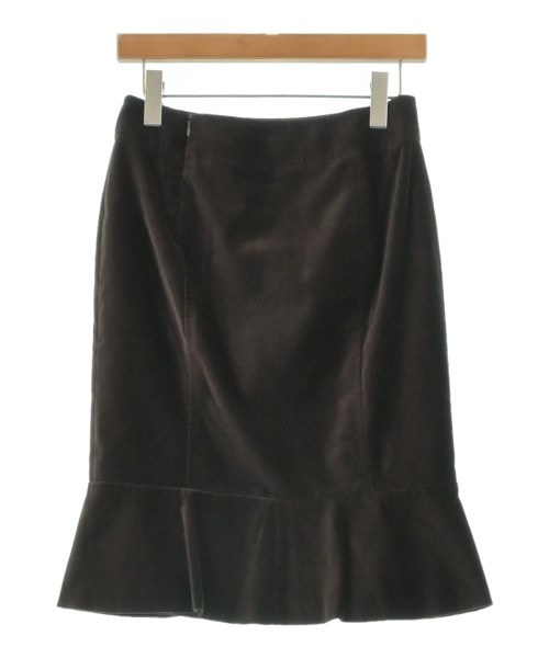 Max Mara（マックスマーラ）ひざ丈スカート 茶 サイズ:36(XS位) レディース/2200616282205