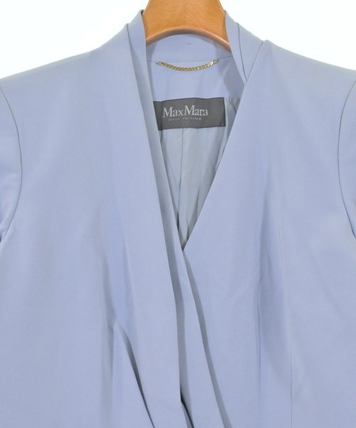 Max Mara（マックスマーラ）ノーカラージャケット 青 サイズ:38(S位) レディース/2200622278025