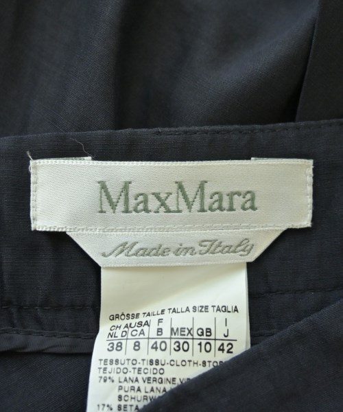 Max Mara（マックスマーラ）ひざ丈スカート 紺 サイズ:42(M位) レディース/2200624071051
