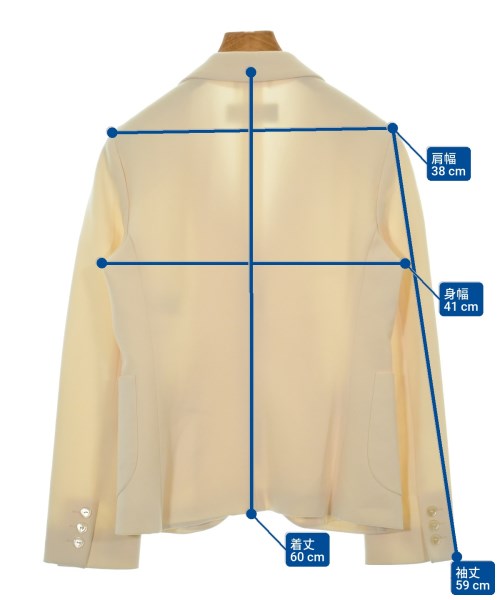Max Mara（マックスマーラ）カジュアルジャケット 白 サイズ:40(M位) レディース/2200625106165