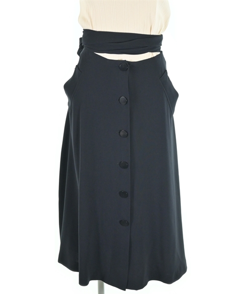 Max Mara（マックスマーラ）ひざ丈スカート 紺 サイズ:38(S位) レディース/2200611353023