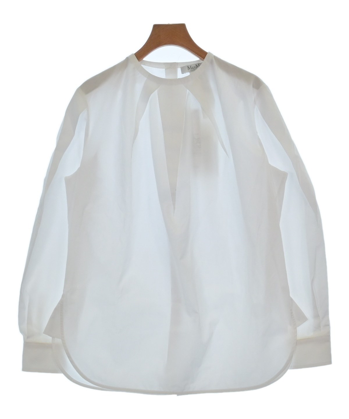 ▪️マックスマーラ 白タグ 総柄 フリルブラウス ドット柄 大きいサイズ ▪️マックスマーラ 白タグ 総柄 フリルブラウス ドット柄