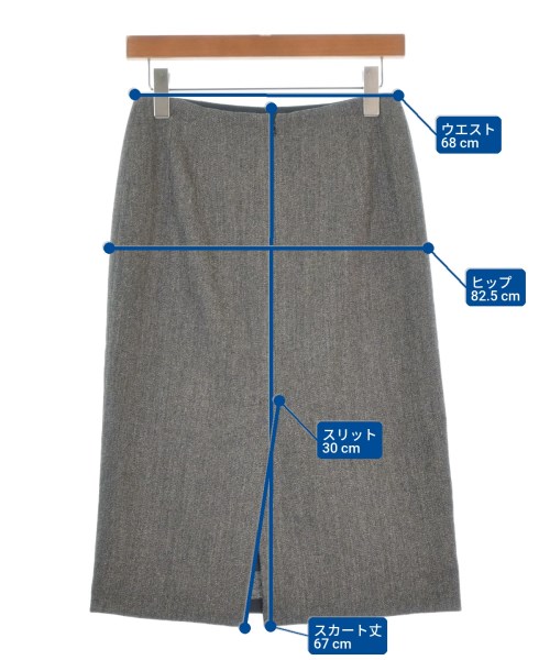 Max Mara（マックスマーラ）ひざ丈スカート 黒 サイズ:38(S位) レディース/2200670123049