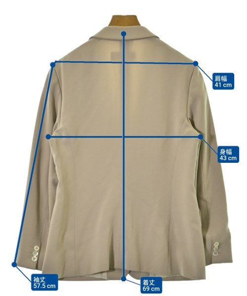 Max Mara（マックスマーラ）テーラードジャケット ベージュ サイズ:46(XL位) レディース/2200698517141