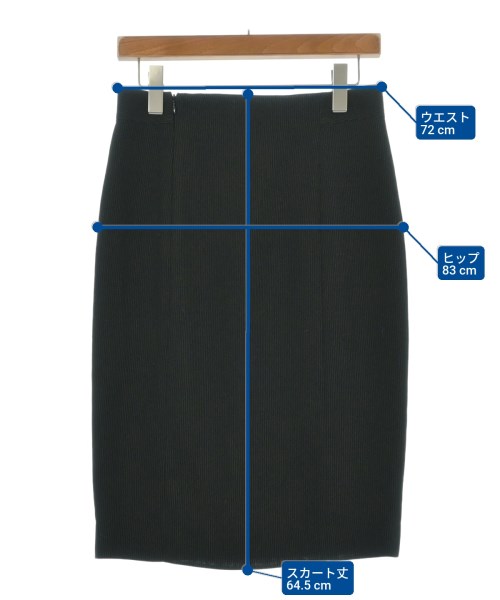 Max Mara（マックスマーラ）ひざ丈スカート 黒 サイズ:44(L位) レディース/2200694774937