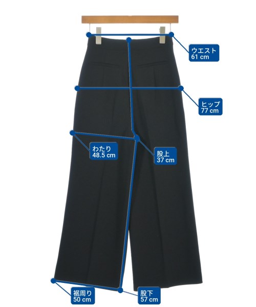 Max Mara（マックスマーラ）スラックス 黒 サイズ:36(XS位) レディース/2200700446032
