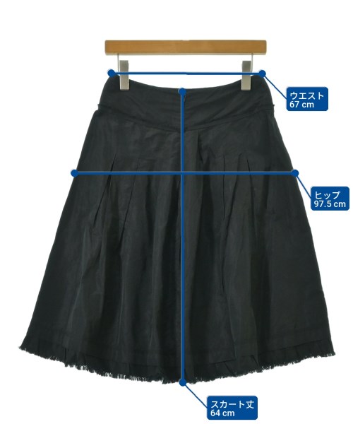 Max Mara（マックスマーラ）ひざ丈スカート 黒 サイズ:38(S位) レディース/2200710667014