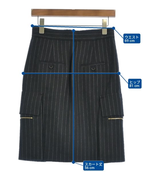 Max Mara（マックスマーラ）ロング・マキシ丈スカート 紺 サイズ:40(M位) レディース/2200715269121
