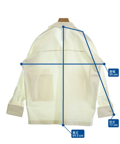 Max Mara（マックスマーラ）カジュアルシャツ 白 サイズ:42(M位) レディース/2200716385035
