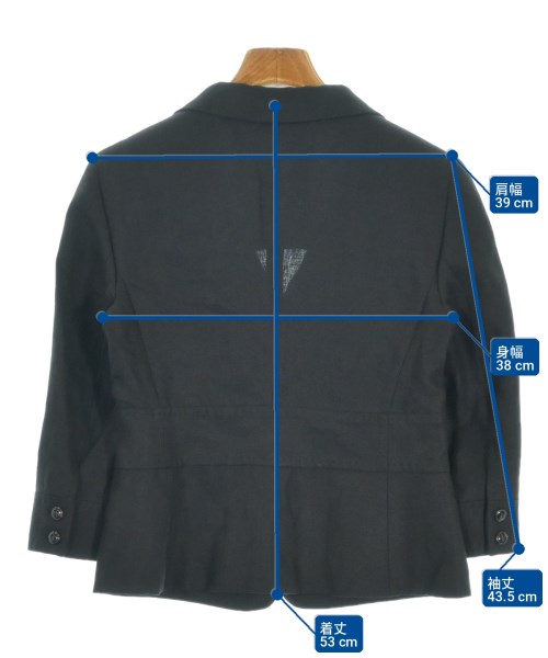 Max Mara（マックスマーラ）カジュアルジャケット 黒 サイズ:36(XS位) レディース/2200717464296