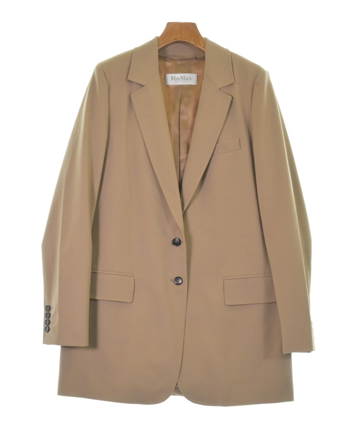 Max Mara（マックスマーラ）テーラードジャケット 茶 サイズ:44(L位