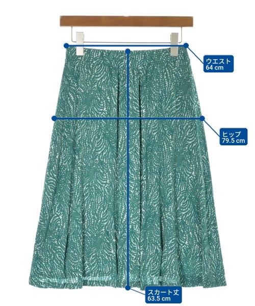 Max Mara（マックスマーラ）ひざ丈スカート 緑 サイズ:42(M位) レディース/2200702519482