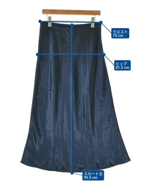 Max Mara（マックスマーラ）ロング・マキシ丈スカート 紺 サイズ:44(L位) レディース/2200706152197