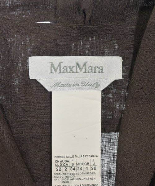 Max Mara（マックスマーラ）ブラウス 茶 サイズ:36(XS位) レディース/2200658517389