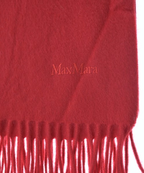Max Mara（マックスマーラ）マフラー 赤 サイズ:- レディース/2200663363070