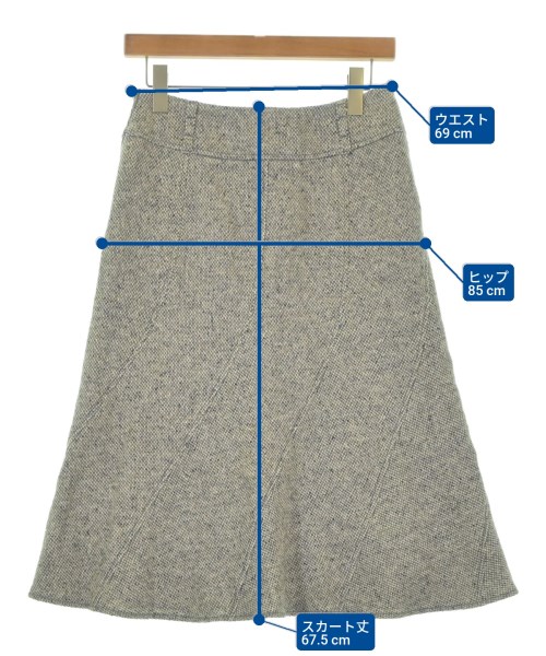 Max Mara（マックスマーラ）ロング・マキシ丈スカート グレー サイズ:42(M位) レディース/2200658879081