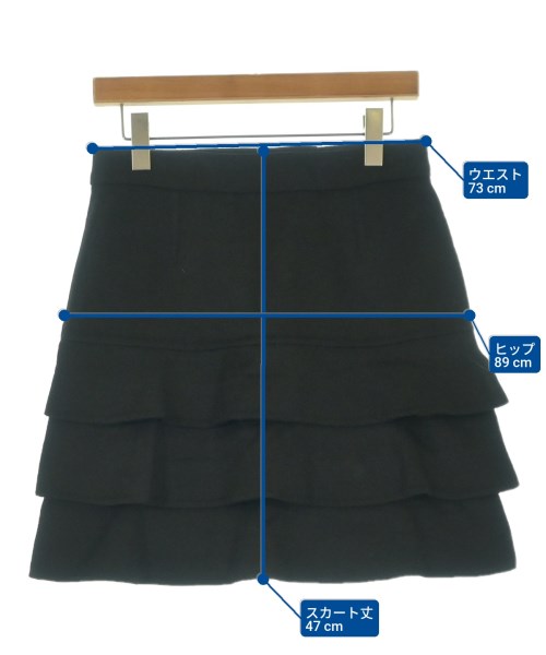 Max Mara（マックスマーラ）ミニスカート 黒 サイズ:40(M位) レディース/2200669259056