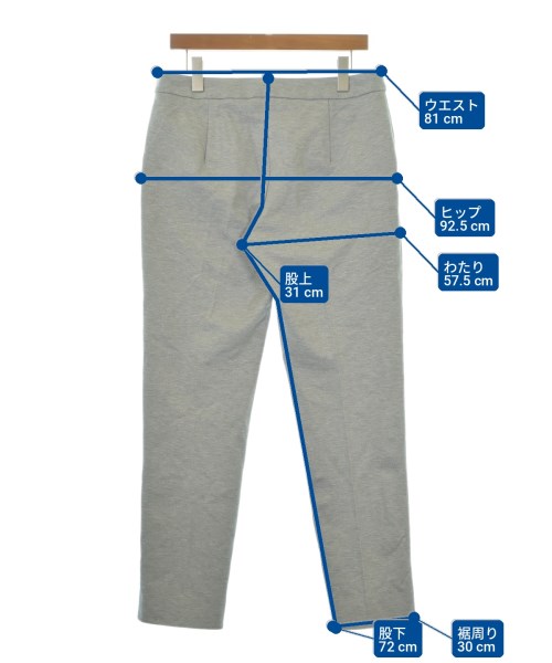 Max Mara（マックスマーラ）スラックス グレー サイズ:46(XL位) レディース/2200717541034