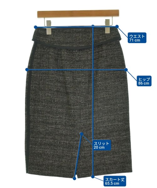 Max Mara（マックスマーラ）ひざ丈スカート 黒 サイズ:40(M位) レディース/2200724143061
