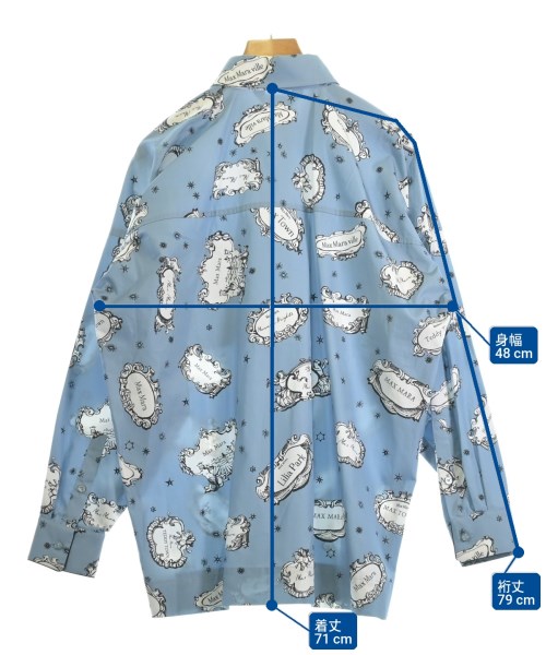 Max Mara（マックスマーラ）カジュアルシャツ 青 サイズ:38(S位) レディース/2200728702028