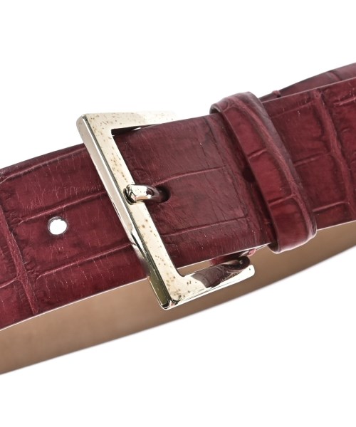 Max Mara（マックスマーラ）ベルト 赤 サイズ:S レディース/2200682353274