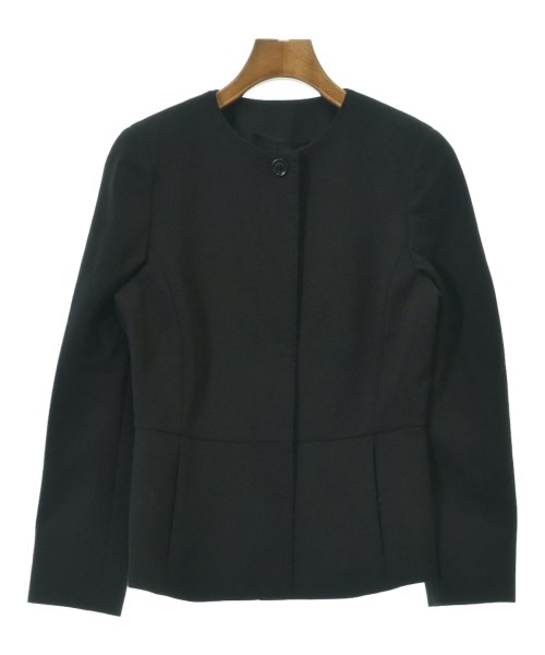Max Mara(マックスマーラ)ノーカラージャケット 黒 サイズ:36(XS位)/2200678837122