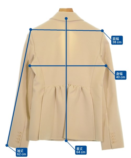 Max Mara（マックスマーラ）ジャケット ベージュ サイズ:38(S位) レディース/2200677420011