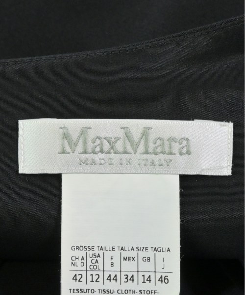 Max Mara（マックスマーラ）ワンピース 黒 サイズ:46(XL位) レディース/2200692453025