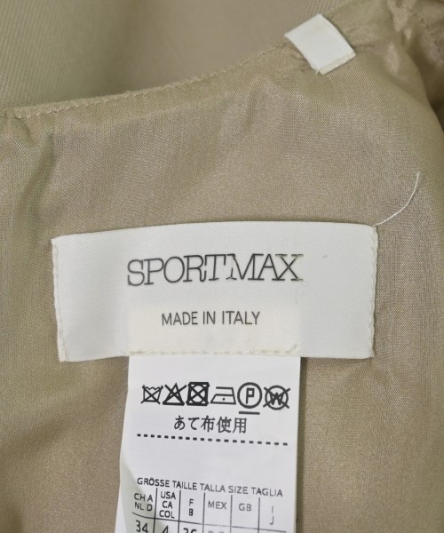 SPORTMAX（スポーツマックス）ワンピース ベージュ サイズ:38(S位) レディース/2200640489021