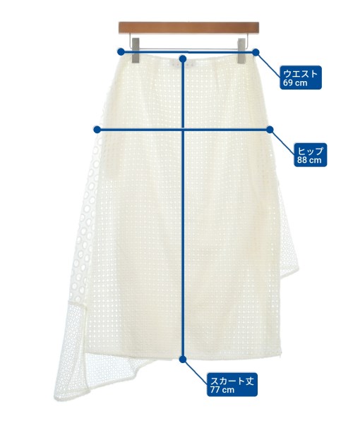 SPORTMAX（スポーツマックス）ロング・マキシ丈スカート 白 サイズ:-(M位) レディース/2200616998236