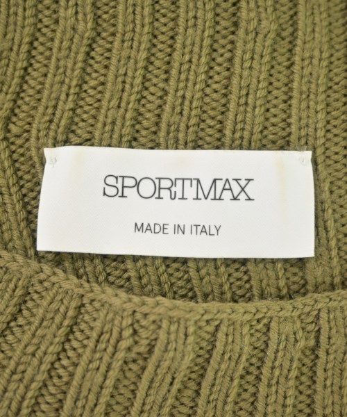 SPORTMAX（スポーツマックス）ニット・セーター カーキ サイズ:M レディース/2200607642032