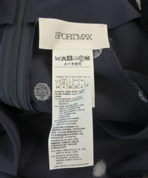 SPORTMAX（スポーツマックス）ワンピース 紺 サイズ:38(S位) レディース/2200608549170